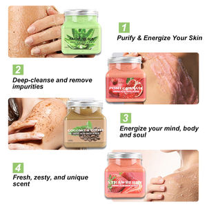 Gel exfoliante corporal para exfoliar la sal del Mar Muerto, Gel exfoliante corporal para exfoliar el azúcar, de marca privada vegana - Product Image 3