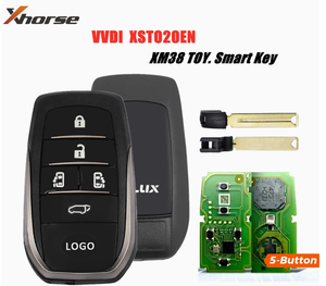 Xhorse XSTO20EN TOY.<strong>T</strong> XM38 Smart <strong>Key</strong> PCB with 5 Buttons Shell Complete <strong>Key</strong> - Product Image 3
