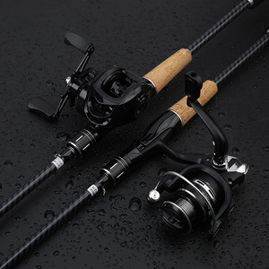 Lure Fishing Rod Set Medium Fast Action Spinning Reel Bass Fishing Rivers SIC Guides - Product Image 1