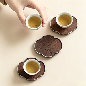 Posavasos de Estaño para Taza de Té, Alfombrilla Aislante de Calor, Accesorio para Ceremonia del Té, Hecho en Dehua - Product Image 1