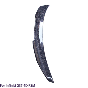 สปอยเลอร์หลังคาร์บอนไฟเบอร์ทรง PSM สำหรับรถยนต์ซีรีส์ G25 G35 G37 แบบ 4 ประตู ปี 2007-2014 (ไม่ใช้ได้กับรุ่น STC) - Product Image 6