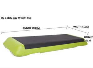 Hot Selling Custom Lightweight Adjustable Length Fitness Aerobic Stepper Step Board Exercise For Workout Gym Home