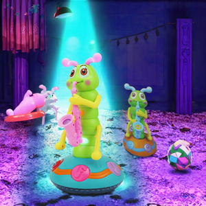 Juguete Musical de Saxofón con Forma de Oruga Bailarina para Niños Pequeños, con Luz y Sonido Eléctricos, Juguetes Educativos Tempranos para Niños - Product Image 2