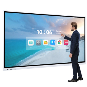 Pizarra Interactiva Inteligente <span class=keywords><strong>de</strong></span> 55/65/75/85/98/110 Pulgadas, 4K, Pantalla Táctil LCD <span class=keywords><strong>de</strong></span> 20 Puntos con Marco <span class=keywords><strong>de</strong></span> Aluminio para Aula - Product Image 1