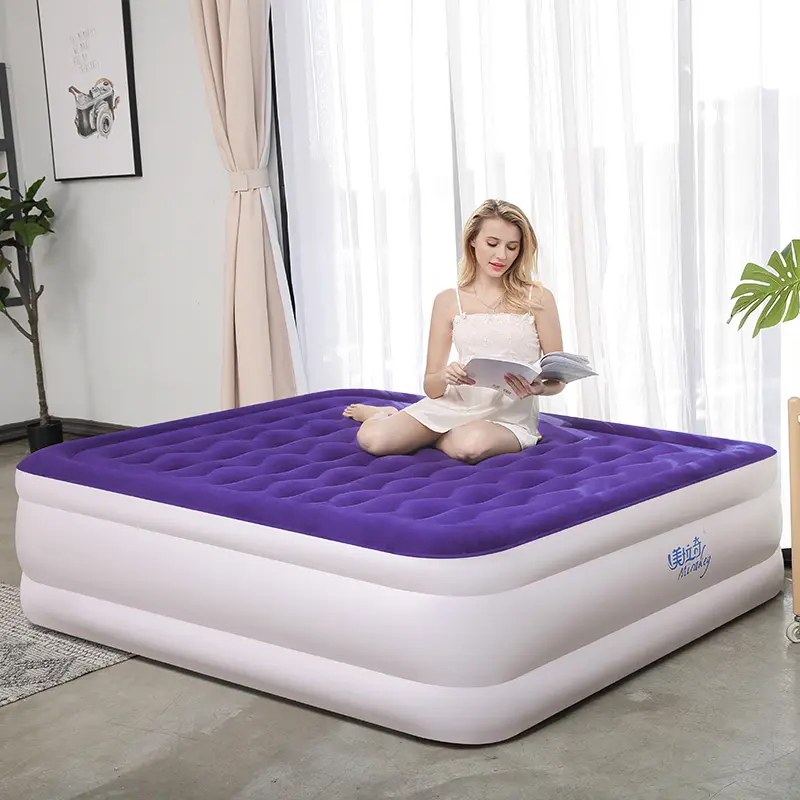 Mirakey Purple Inflatable Comfortable Air Bed Queen Size Twin Size Air Mattress