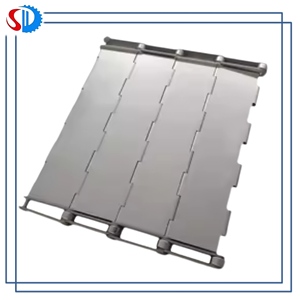 Ağır paslanmaz çelik Metal tel örgü delikli zincir bağlantı plaka konveyör bandı - Product Image 5