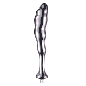 Hismith, masajeador de próstata de punto G de acero curvo de 7,68 pulgadas con sistema KlicLok, accesorio para máquina sexual, consolador de placer <span class=keywords><strong>Anal</strong></span> - Product Image 1