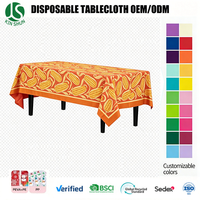 Nappe rectangulaire jetable en PEVA imperméable, motif maïs, anti-huile, écologique, pour Thanksgiving, vente en gros