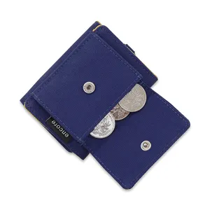 Wholesale Custom Mens Canvas Wallets Rfid Blocking Men's Wallet Canvas Card Holder Wallet