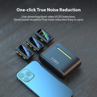 Micrófono Mini con Chip 2.4G de Doble Núcleo, Estuche de Carga, Reducción de Ruido, Conexión Tipo C, Plug and Play