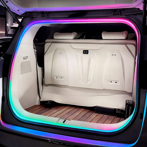 Bande lumineuse LED flexible en silicone RGB haute luminosité universelle de 4 m pour l'éclairage ambiant du coffre, accessoires automobiles - Product Image 2