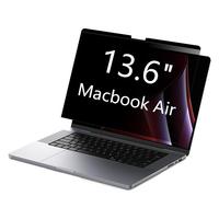 Protection d'écran magnétique 2.5D pour ordinateur portable 13,6 pouces, filtre amovible HD mat anti-rayures en PET, confidentialité, étanche, anti-reflet