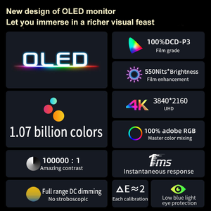 צג נייד בגודל 13.3 אינץ' מסוג AMOLED עם מסך מגע ברזולוציית <span class=keywords><strong>4K</strong></span> עבור PS4/5, סוויץ' ולפטופ - Product Image 3
