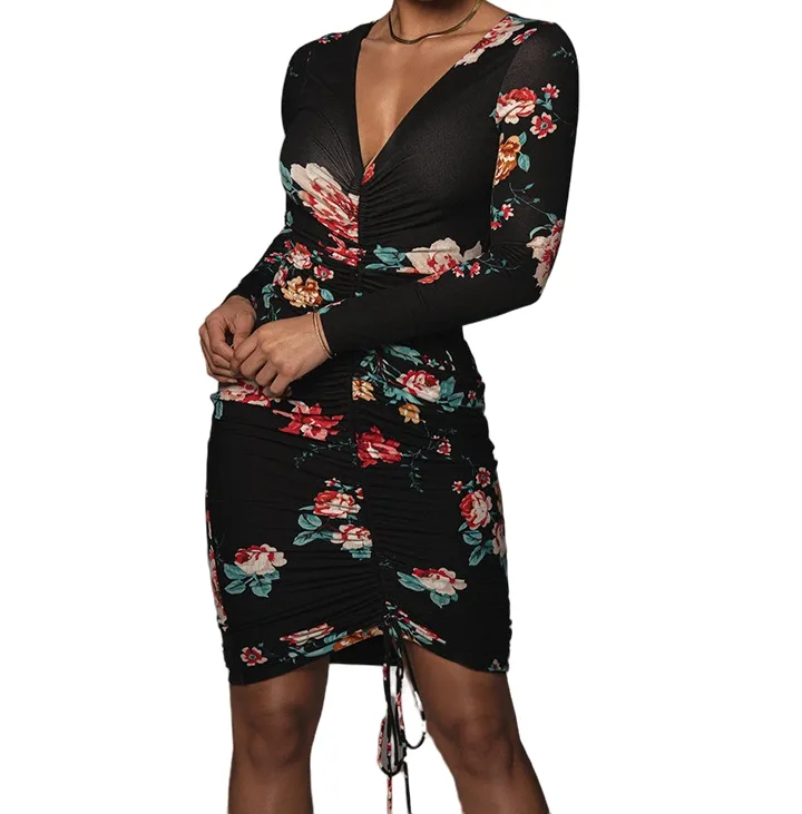 2023 Custom Pattern Damen Blumen Plus Size Kleid Kurzarm A Line Casual Sommerkleid