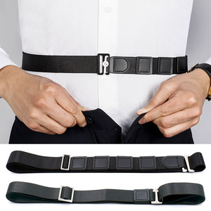 Ceinture de maintien de chemise pour homme et femme, élastique réglable, antidérapante, pour maintenir la chemise bien ajustée, sangle de maintien de chemise avec verrouillage - Product Image 1