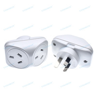 Convertisseur australien AU NZ un sur deux prise d'extension SAA Multi Plug Mini adaptateur de prise sans fil mince lumière pratique