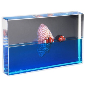 <span class=keywords><strong>Feo</strong></span> pez Regalo De vacaciones recuerdo fábrica personalizada resina figura álbumes accesorios líquido marcos de fotos ornamento con inserto de <span class=keywords><strong>foto</strong></span> - Product Image 5