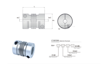 Raccord de serrage pour tuyau ondulé en aluminium, à jeu nul, pour servomoteur et réducteur, flexible, support OEM, vente directe fabricant