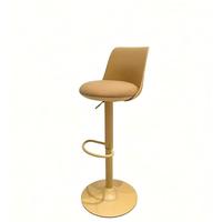 Chaise de bar pivotante moderne à hauteur réglable avec siège rembourré, disponible en plusieurs couleurs, idéale pour la cuisine et le bar à domicile – Meilleure vente