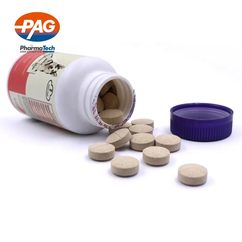 Фирменная бутылка для питомцев, питомцы, добавки, мультивитамины, животные, жевательные таблетки для собак