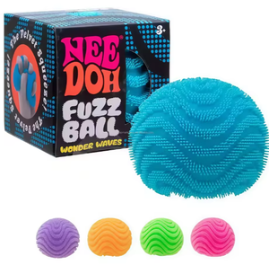 Jouet sensoriel Schylling NeeDoh Fuzz Ball Flower Power avec une texture en velours et un motif nuageux doux que vous pouvez voir et sentir - Product Image 6