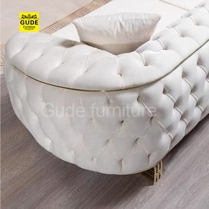 Juego de Sofás de Cuero para Sala de Estar, Muebles Modernos de Lujo para el Hogar, Sofá Chesterfield de 2 Piezas, Entrega en 15-20 Días, <span class=keywords><strong>GUDE</strong></span> - Product Image 3