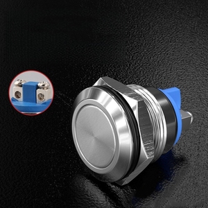 Waterproof Momentary Metal Push <b>Button</b> Switch 16mm 19mm 22mm <b>NO</b> NC Access Control Exit <b>Button</b> Industrial Control Switch - Product Image 4