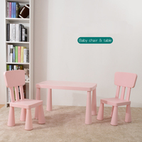 Ensemble table et chaise pour enfant en plastique, chaise d'activités, de jeu, de repas et d'étude pour enfants, personnalisation en usine