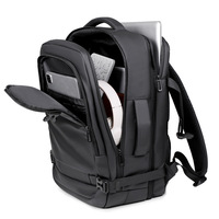 Sac à dos unisexe en jean grande capacité, imperméable, tendance, pour affaires et voyages, multifonctionnel, extensible, pour ordinateur