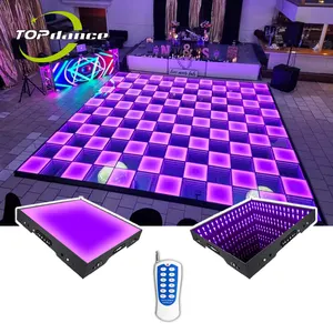 Lighted party led dance floor controller mats with walk way