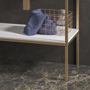 Kamalu NET-80 80cm mobile in legno massello in legno massello con lavello e specchio da bagno - Product Image 2