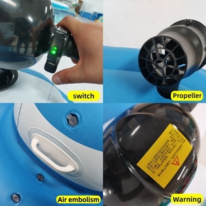 <span class=keywords><strong>Moto</strong></span> Acuática Inflable Eléctrica, Juguete Acuático Seguro con Propulsor Eléctrico, Embarcación Inflable para Lago o Piscina - Product Image 3