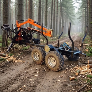 Remorque robuste pour VTT, remorque forestière pour le transport de bois, remorque tout-terrain pour le transport de grumes à <span class=keywords><strong>vendre</strong></span> - Product Image 1