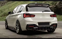 Diffuseur en gros d'usine D-MAX Style brillant noir carbone look Diffuseur de lèvre arrière pour BMW série 1 F20 LCI Lèvre arrière