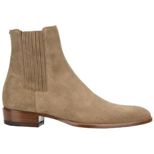 <span class=keywords><strong>Bottines</strong></span> Chelsea <span class=keywords><strong>en</strong></span> cuir pour <span class=keywords><strong>homme</strong></span>, bout pointu, effet givré, style britannique - Product Image 1