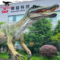 Çekici açık dino park yüksek kalite robotik yaşam boyutu Baryonyx dinozor animatronic modeli