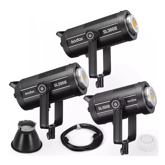 Godox SL150III LED Video Light 150W Bowens Mount Daylight Balanced Continuous Studio Lighting for Photography Video