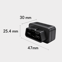 Traceur GPS GSM OBD Plug & Play pour Voiture, Faible Consommation d'Énergie, Consultation du Kilométrage en Temps Réel, Compatible Google Maps et PC, Dispositif pour Véhicule