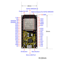 Placa de Desarrollo Keyestudio STEM Programming ESP-32 con Módulo W-ROOM 32D para Arduino ESP32