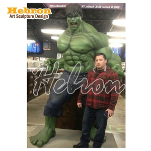 Statua di <span class=keywords><strong>Hulk</strong></span> a Grandezza Naturale in Vetroresina, Figura Realistica di Supereroe Muscoloso, <span class=keywords><strong>Action</strong></span> Figure del Film <span class=keywords><strong>Hulk</strong></span> - Product Image 5