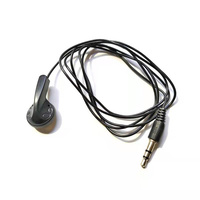LINX earphone MONO sekali pakai, grosir termurah untuk bus kereta hadiah Museum konser Sekolah