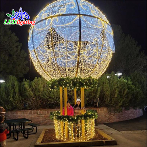 <span class=keywords><strong>Esfera</strong></span> Luminosa <span class=keywords><strong>Gigante</strong></span> <span class=keywords><strong>de</strong></span> Navidad para Exteriores, Decoración LED Iluminada para Centros Comerciales, Plazas y Exhibiciones Navideñas - Product Image 1