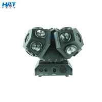 CHAPEAU 3 têtes 18 pièces 10W 15W football lampe laser tête mobile effet de lumière paire de lumières principales mobiles