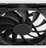 Ventilateur de châssis de bureau ultra-fin de 12 cm, interface 4 broches, contrôle de température PWM, roulement fluide de 1,5 cm d'épaisseur, en plastique