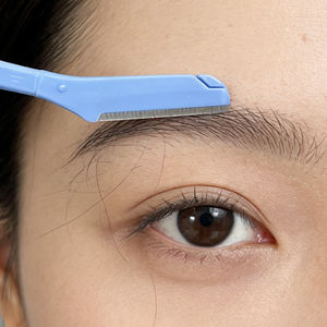 Бритва для бровей в форме трости, безболезненный инструмент для удаления волос, экологичный и безопасный триммер для гладкой линии бровей для женщин - Product Image 6