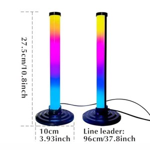 Barre lumineuse LED, barre lumineuse RGB synchronisée avec <span class=keywords><strong>la</strong></span> musique, lampe <span class=keywords><strong>d</strong></span>'ambiance USB avec couleur RGB pour bureau, bar, TV, PC - Éclairage musical rythmique - Product Image 2