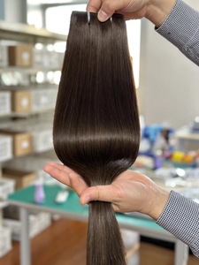 Premium 12A 100% Virgin Remy Hair <span class=keywords><strong>22</strong></span> pulgadas Invisible PU Clip-In Extensiones de cabello de inyección sin costuras - Product Image 6