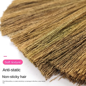 Vassooura de grama natural para saneamento Hand-Woven vassooura ecológica com material degradável para varrer estrada e limpeza ao ar livre - Product Image 3