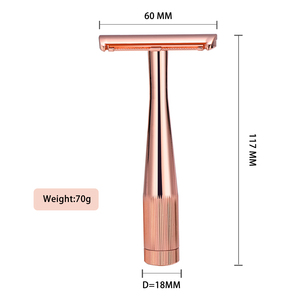 Reusable Zinc Alloy <strong>Single</strong> Blade Facial Safety <strong>Razor</strong> Women's High-end Face Shaving <strong>Razor</strong> - Product Image 1