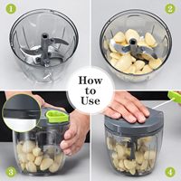 Draagbare mini plastic eco-vriendelijke vlees- en groentesnijder keukenaccessoires mandoline uien snijder fruit- en groentegereedschap